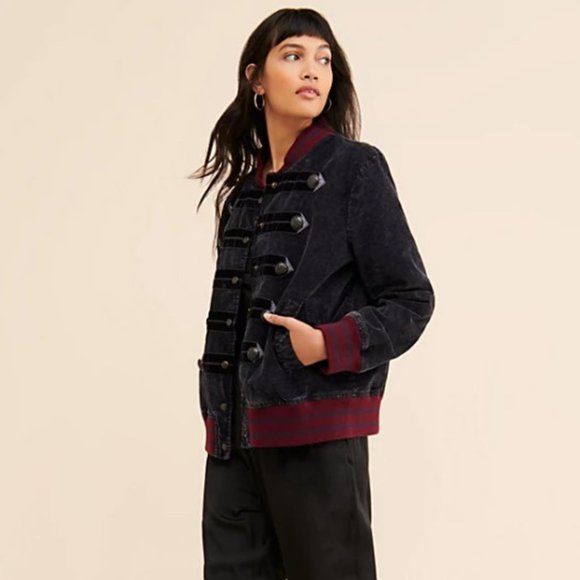 Free People Jackets & Blazers - NWT Free People Athlas Corduroy Bomber Military Style Jacket Size Medium